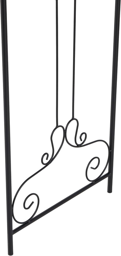 Deco 79 68701 Metal Garden Arch, 44 by 95-Inch, Black