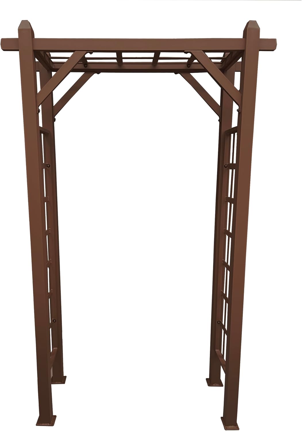 Brown Modern Aluminum Garden Arbor Arch