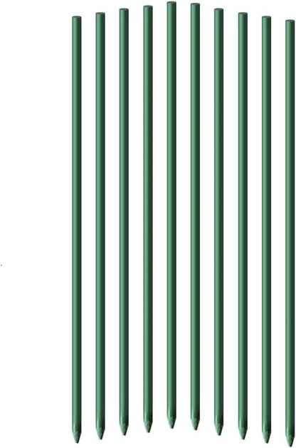 5ft Garden Stakes 50pack for Climbing Plants, 1/4" Diameter Supports Poles EcoStake Rust-Free Plant Sticks Fence Post (60inch)