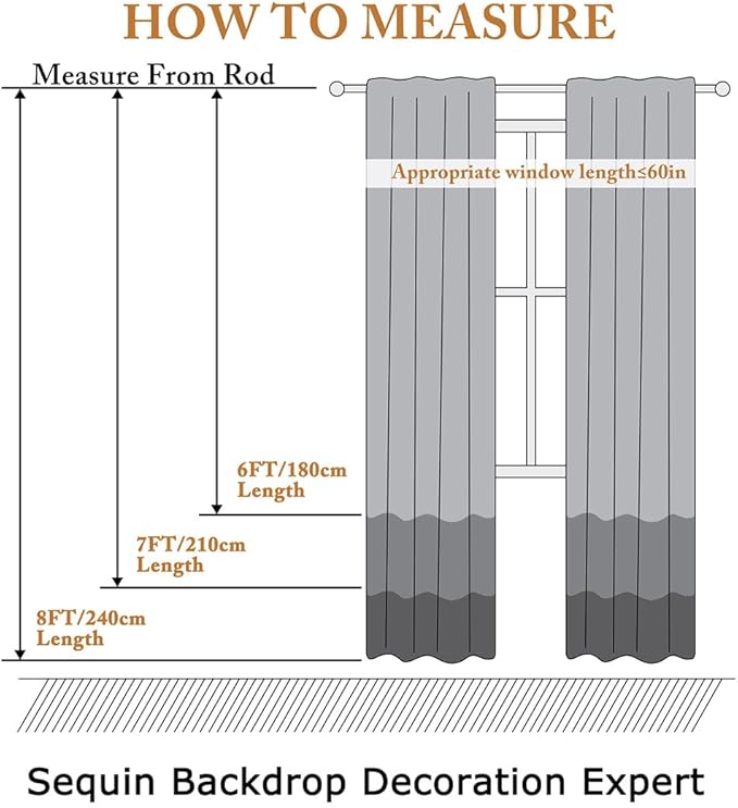 ShinyBeauty Sequin Curtains 2 Panels White 2FTx8FT Sequin Photo Backdrop White Sequin Backdrop Curtain Pack of 2-1011E