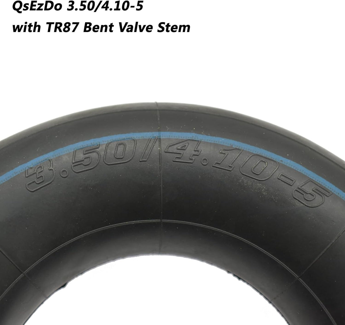 3.50/4.10-5 (11 x 4.00-5) Inner Tube with Bent Valve Stem, fits following Tire sizes as 4.10/3.50-5 11x4x5 11x4.00-5, for Wheelbarrow Barrow Sack Truck Trolley, and more.
