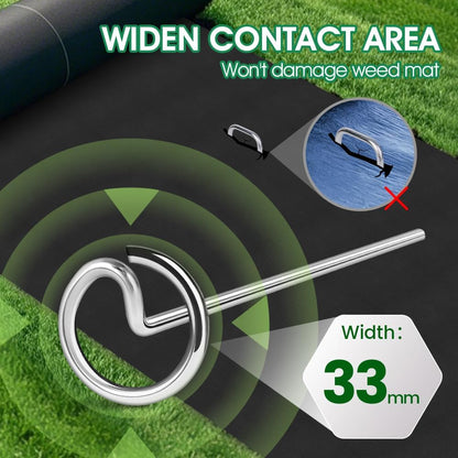 120pcs Landscape Fabric Pins, Bold 8 Gauge Weed Barrier Garden Staples Stakes Galvanized Steel, Landscape Fabric Staples Tent Stakes Yard Stakes (120 X 6in)