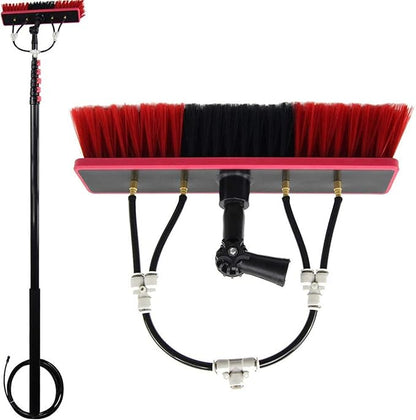 Spray Bar Kit Window Cleaning Brush, Outdoor Window Glass Solar Panel Cleaning,Extendable Cleaner For Greenhouse Roofs, Cleaning Photovoltaic And Solar Panels/35Cmbrushhead/12M/3,35cmbrushhead,3.6M/1