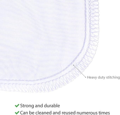 ALEGI 180 Micron Aquarium Filter Media Fine Mesh Bag, 8" by 4" Small Extra Fine Media Bags