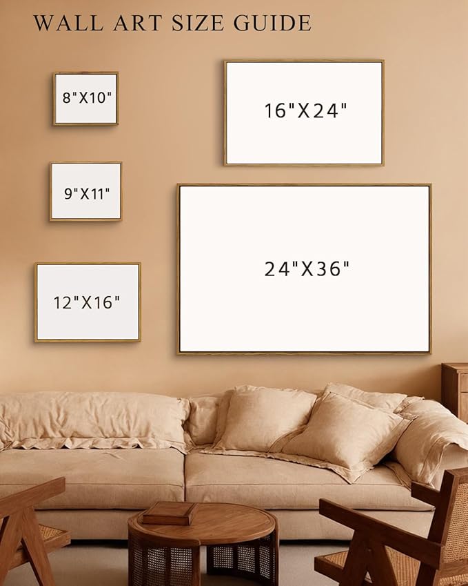 InSimSea Framed Wall Art for Living Room Classical Landscape Canvas Wall Decor Rustic Countryside Scenery Artworks Print Bathroom Pictures Wall Decorations Large Farmhouse Wall Art Home Decor 24x36in