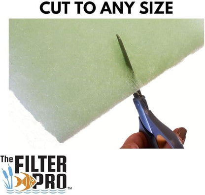 Lime Green Fine Filter Media, 1" Thick, 16" x 56" Roll, Perfect for Aquariums, Ponds or Water Gardens, Made in USA