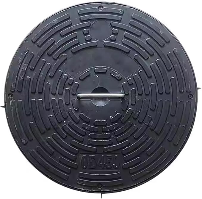Septic Tank Lids, Manhole Cover with Handle, Sturdy and Pressure-Resistant, Suitable for Green Belts, Residential Areas and Construction Sites(63 cm/25 in)
