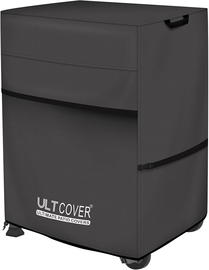 ULTCOVER Waterproof Grill Cover 32 inch, Heavy Duty BBQ Cover for 2 Burners Outdoor Gas Barbecue Grill, Black