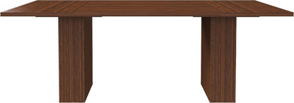 Rectangle Dining Table for 4-6, 78" Modern Dining Room Table with 2-Tier Storage Shelf Wood Rectangle Kitchen Dinner Furniture for Home, Dining Room