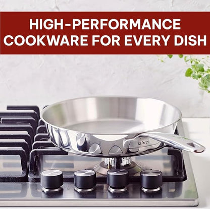 Alva Maestro 8" Premium Stainless Steel Frying Pan - 18/10 Professional Grade - PFAS/PFOA/PTFE Free - High Heat & Oven Safe - All Stovetop Compatible