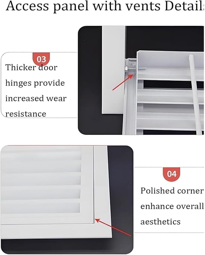Decorative Return Air Grille Cover, Wall/Ceiling Vent Cover with Adjustable Design, Durables & Easy-to-Install for Home & Office, Cold Air Return Vent Cover(12x14in (30x36cm))
