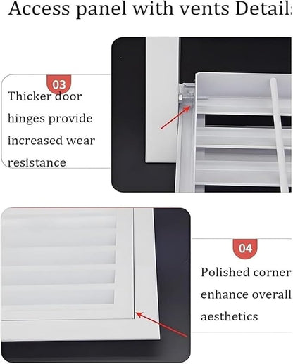 Decorative Return Air Grille Cover, Wall/Ceiling Vent Cover with Adjustable Design, Durables & Easy-to-Install for Home & Office, Cold Air Return Vent Cover(16x16in (41x41cm))