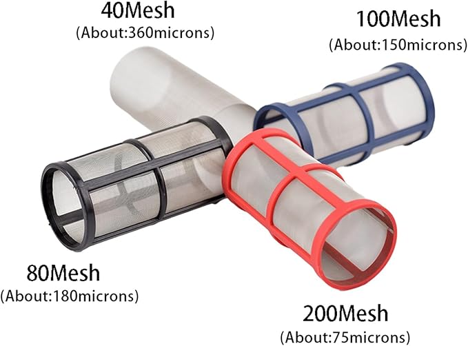 Garden Home 40-200 Mesh Large Flow Visible Filter Connector to Barb 16mm 20mm 25mm Hose Pre-Filter Garden Irrigation Agriculture Tool 1 Pcs Filter (Color : B, Size : 80Mesh)