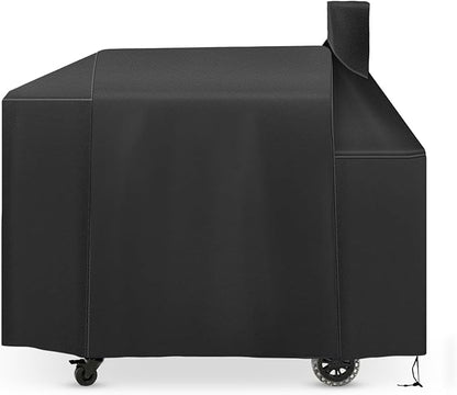 Grill Cover for Pit Boss Pro Series 1600,Competition Series 1600,Elite Series 1600,PB1600CS,PB1600PS2,PB1600PSE,Titan 1600CS Pellet Smoker Grill,Heavy Duty 600D Waterproof Pitboss Smoker Cover,Black