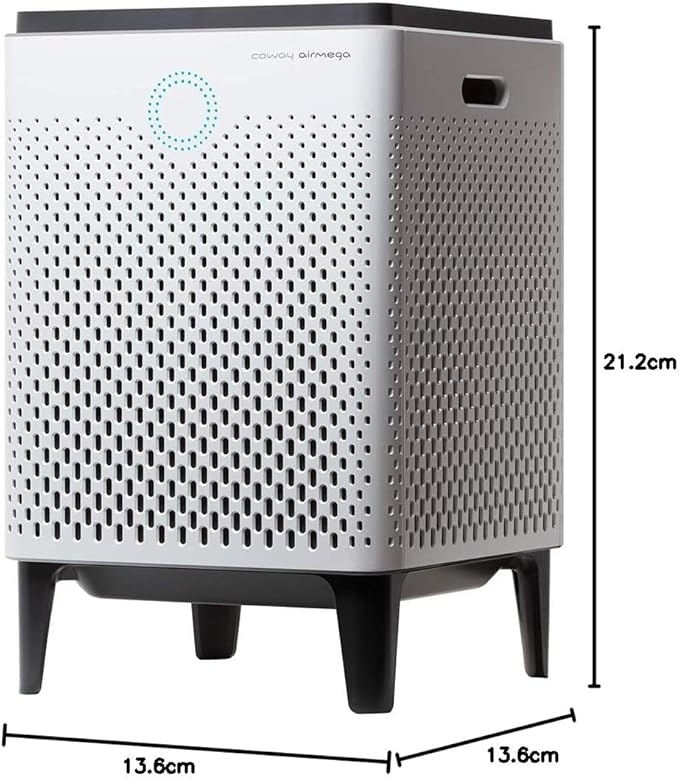 Coway Airmega 300 Smart Air Purifier with 1,256 sq. ft. Coverage, White, Model:AP-1515H