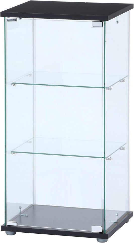 不二貿易(Fujiboeki) 3 Tiers Glass Collection Case, 高さ86cm, Clear