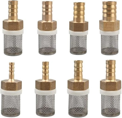 Pro-Grade Sprayer Filter Kit - 6/10/13/19mm Brass & SS Mesh for Car Detailing & Greenhouse Irrigation(10mm)
