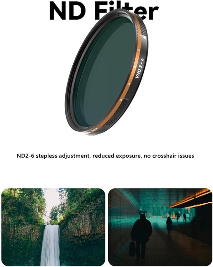 Fotorgear Camera Lens Filter,67mm Clip On Filters Professional Photography for Phone/Camera Lens, 67mm Universal Phone Polarizer Filter CPL ND Compatible with iPhone Samsung Xiaomi Huawei(VND 2-6)