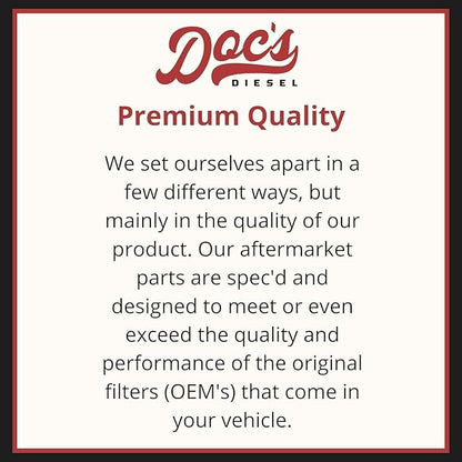 Doc's Diesel Transmission Filter Kit DF209 | Compatible with Chevrolet/GMC 6.6L Duramax 2500HD/3500HD 2001-2019 | Replaces 29539579