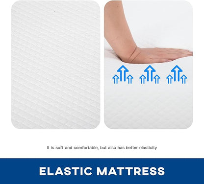 6/8/10/12 inch Gel Memory Foam Mattress for Cool Sleep & Pressure Relief, Medium Firm Mattresses CertiPUR-US Certified/Bed-in-a-Box/Pressure Relieving (10 in, Queen)