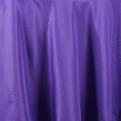 Efavormart Round Tablecloth, 108 Inch Stain & Wrinkle Resistant Washable Table Cloth, Decorative Polyester Fabric Table Cover for Banquet, Wedding, Dining- Purple