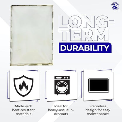 Dexter Lint Screen Replacement – Durable Frameless Dryer Lint Filters for Commercial & Residential Use (9555-057-002) - 18" x 30" (Pack of 1)