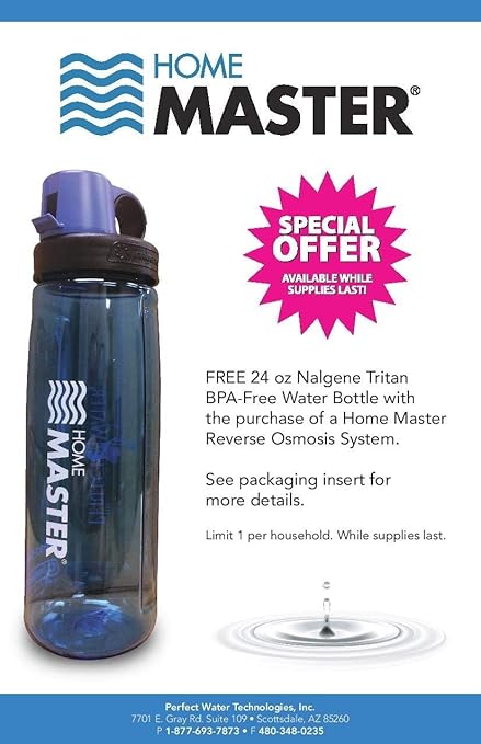 Home Master TMAFC-ERP-L Artesian Full Contact Loaded RO System, 7-Stages, 99% Rejection DOW Membrane, Patented 2-Pass Alkaline Remineralization, Fast 4.5s Fill Rate, 1:1 Pure, Lux Faucet, Fridge kit
