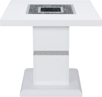Global Furniture USA Monaco White End Table