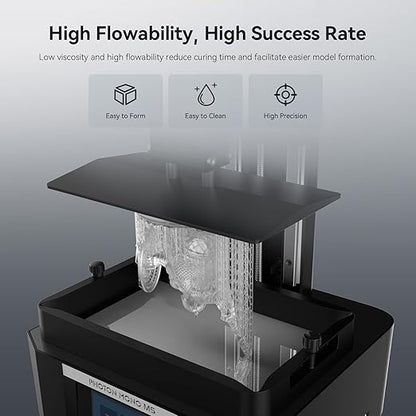 ANYCUBIC ABS-Like Pro 2, 3D Printer Resin with Enhanced Strength and Toughness, High Precision and Minimal Shrinkage, Wide Compatibility for All LCD Resin 3D Printers (Clear+Clear, 2kg)