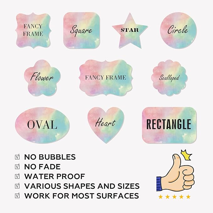 Custom Stickers Personalized Labels - Customized Stickers with Any Design Image Logo Text,Custom Stickers for Business Logo,Custom Thank You Label Stickers,100 Labels (Square,4.5"x4.5")
