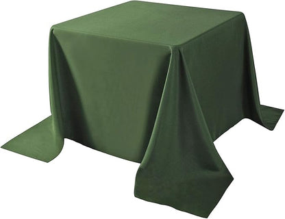 Cupuamon Square Tablecloth 90x90 inch Washable Polyester Fabric Table Cloth for Wedding Party Dining Banquet Decoration（90x90,Willow）