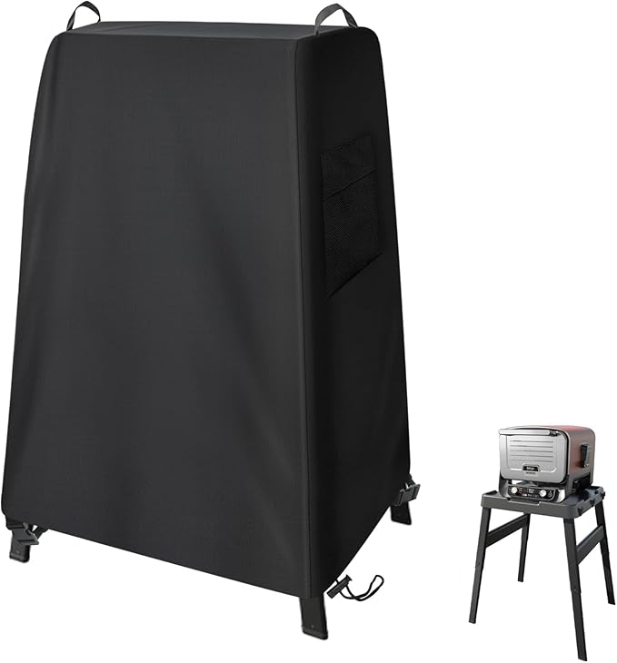 Ninja Woodfire Outdoor Grill Cover,with Pockets,Fit for Ninja Stand OG701/OG751/OG850/OG951, Grill Cover