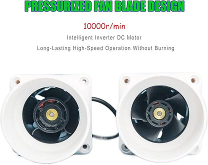 14W 2.3Inches Duct Inline Fan 60mm Mini Intake Fume Extractor Low Noise 57CFM Air Circulation Vent Blower for Fan Filter Grow Tent Ceiling Wall (Color : Adjustable Speed)
