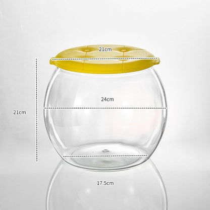 Transparent Storage Container Seat Combo, Kid-Safe Easy Handle for Movement Clear Multifunctional Storage Bin Stool