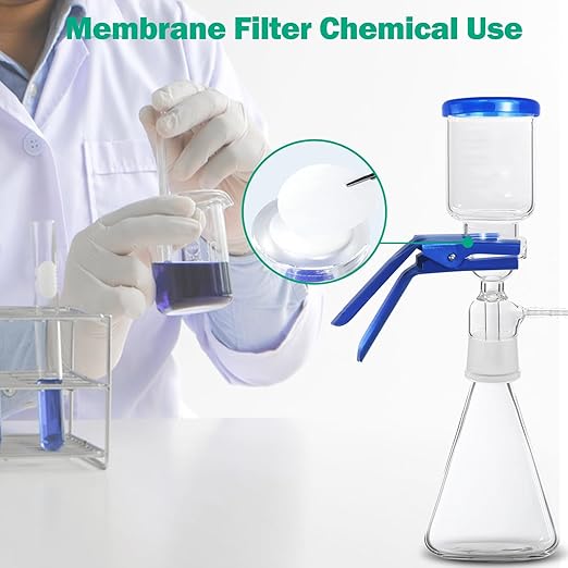 Xin Tester 100 Pieces Nylon Disc Membrane Filters, 50 mm Diameter, 1µm Pore Size
