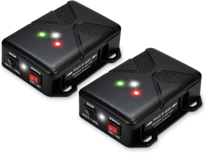 Ultrasonic Rodent Repellent for Car Engine - Battery Powered Under Hood Animal Repeller with Flashing Strobe Light, Keeps Rats and Mice Away from Vehicle, Automobile, Truck, Garage, Attic, Pack of 2
