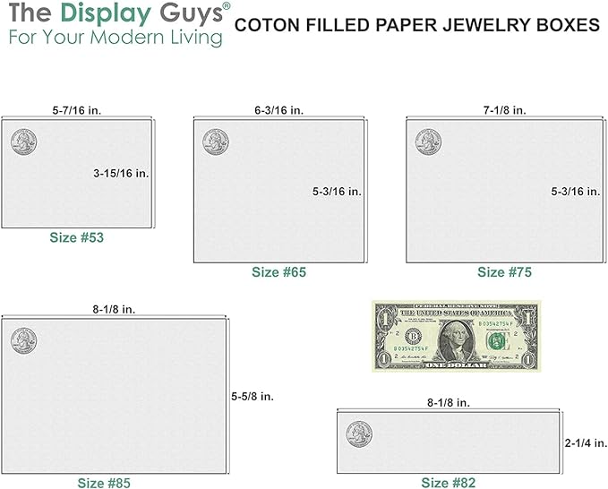 TheDisplayGuys - 25-Pack #53 Kraft Paper Cardboard Gift Boxes/Jewelry Cases w. Cotton Padding & Lid - Marigold - (5.4" x 3.9" x 1.0")