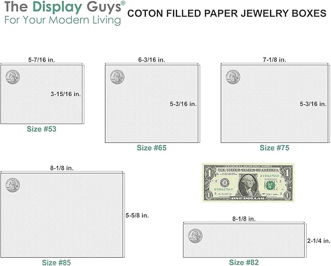 TheDisplayGuys - 25-Pack #53 Kraft Paper Cardboard Gift Boxes/Jewelry Cases w. Cotton Padding & Lid - Neon Orange - (5.4" x 3.9" x 1.0")
