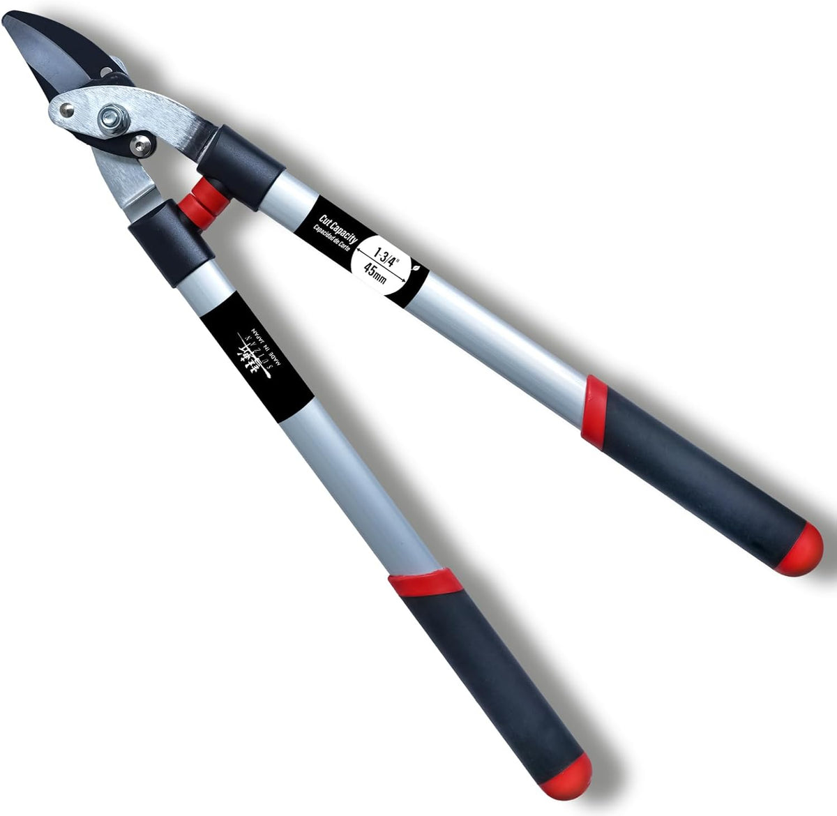 SUIZAN Bypass Hand Loppers 25" - Professional Japanese Branch Cutter Lightweight Compact Tree Trimmer Gardening Tools