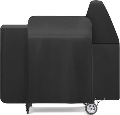 Grill Cover for Pit Boss 820 Deluxe,Pro Series 850,820FB 820D3 820SC 820XL 820PS1 820CS1,Z Grill 700 Series,Outdoor Heavy Duty 600D Waterproof BBQ Pitboss Smoker Cover for 820D PB820FB Grill,Black