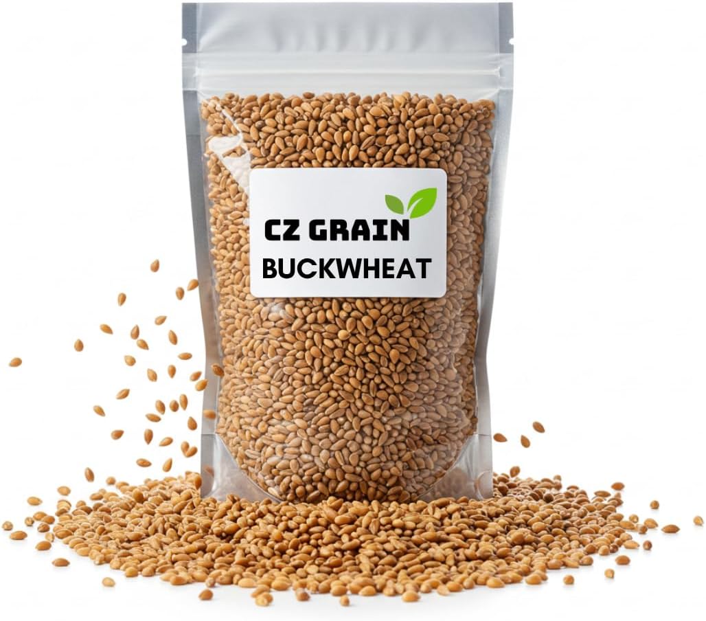 Buckwheat Seeds for Planting - Cover Crop, Grain, Bee Pasture, Pollinator, Wildlife Seed (5 Pounds)