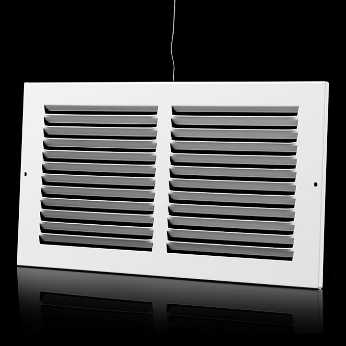 14x10 Return Air Grille(Duct Opening Size),Air Return Vent Cover,Flat Vent Cover,Rejillas De Aire Acondicionado para Casa,Return Air Grilles,Outer Dimensions:15.75"Wx11.75"H(14"Wx10"H, Duct Opening)