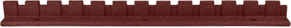 Playsafer L-Shaped Flexible Rubber Castle Edger for Lawns Landscaping and Playgrounds | Easy No Dig Installation (4 Pack, Red)
