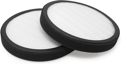 2 Pack of Premium H13 True Hepa Filter Compatible with Pure Enrichment PureZone Halo Air Purifier Model PEAIRDSK Compatible with Sharper Image Personal Air Purifier Item # 207073 207009