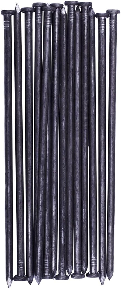 Metal Landscape Edging Anchoring Spikes, 50PCS 10 Inch Landscape Paver Edging Anchoring Spikes for Artificial Turf, Weed Barrier, Tent Spikes, Camping (50)