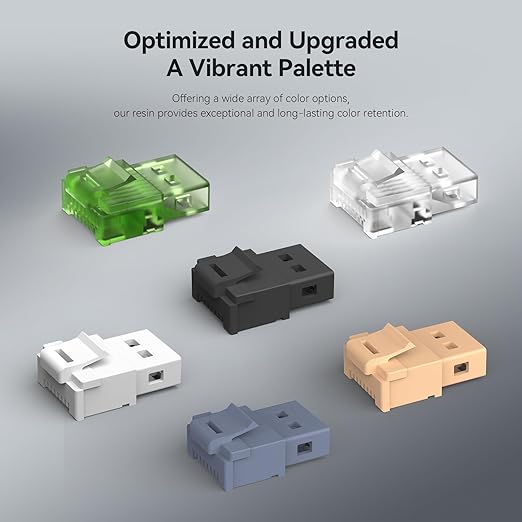 ANYCUBIC ABS-Like Resin Pro 2, Upgraded 8K 3D Printer Resin with Enhanced Strength and Toughness, High Precision, Low Odor, Wide Compatibility for All LCD 3D Printers (Clear, 1kg)