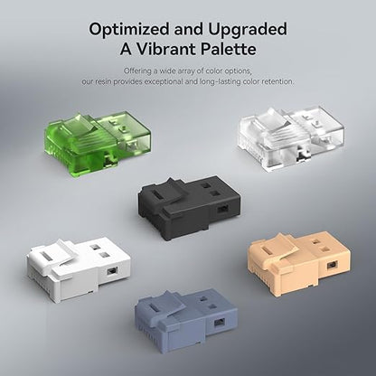 ANYCUBIC ABS-Like Resin Pro 2, Upgraded 8K 3D Printer Resin with Enhanced Strength and Toughness, High Precision, Low Odor, Wide Compatibility for All LCD Resin 3D Printers (HD Grey, 1kg)