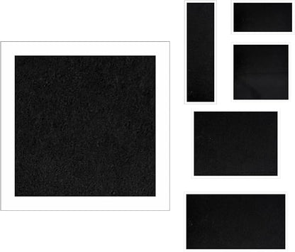 Paint Spray Booth Exhaust Filter Pad,Activated Carbon Ventilation Cotton for Spray Booth - Easy Replacement with Velcro, Efficient Air Filtration (2pcs-black, 59 * 19.7in)