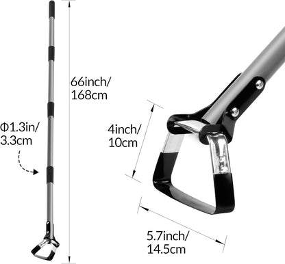 Walensee Action Hoe for Weeding Stirrup Hoe Tools for Garden Hula-Ho with Adjustable 36-66 Inch Scuffle Loop Hoe Gardening Weeder Cultivator Durable Handle Weeding Rake with Cushioned Grip