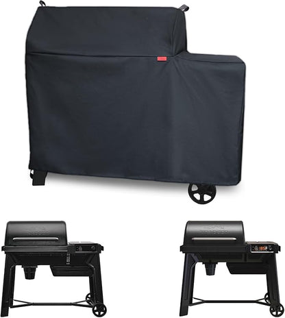 Grill Cover Fits Traeger Grills Woodridge Grill and Smoker TFB86MLH,Outdoor Full-Length Heavy Duty Waterproof 600D Cover Compared to Traeger BAC761